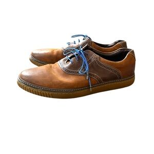 Brown Leather Johnson &  Murphy Men's Saddle Shoes
